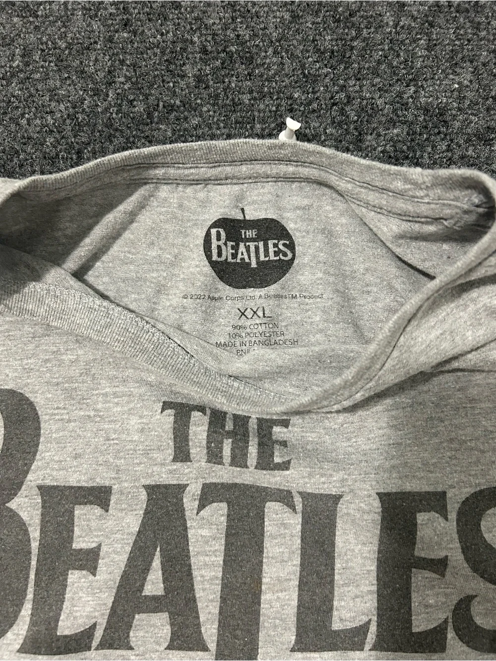 The Beatles Kids Abbey Road Tee - Grey with Blue & Green Print